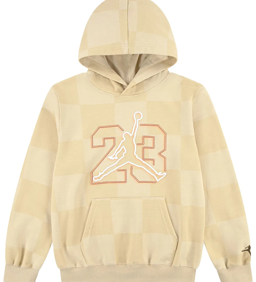 Børn Jordan Hættetrøjer>Hættetrøje - Sesame m. Logo