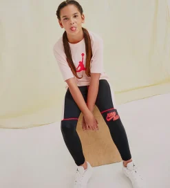 Jordan Træningsbukser|Gymnastiktøj></noscript>Leggings - Big Jumpman X Nike - Sort m. Rosa/Neon