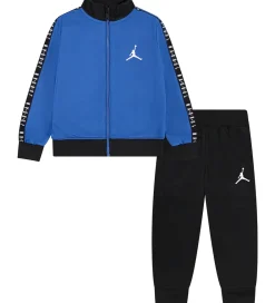 Jordan Træningssæt>Træningssæt - Cardigan/Bukser - Sort/Sport Blue