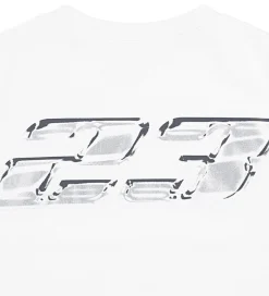 Børn Jordan T-Shirts|T-shirt - Hvid m. Sølv