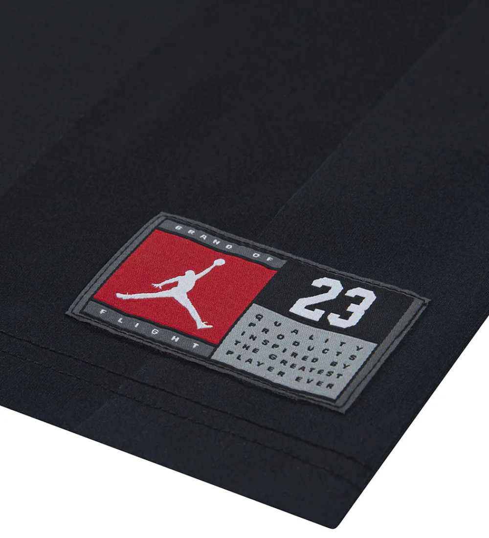 Børn Jordan T-Shirts>T-shirt - Sort m. Rød