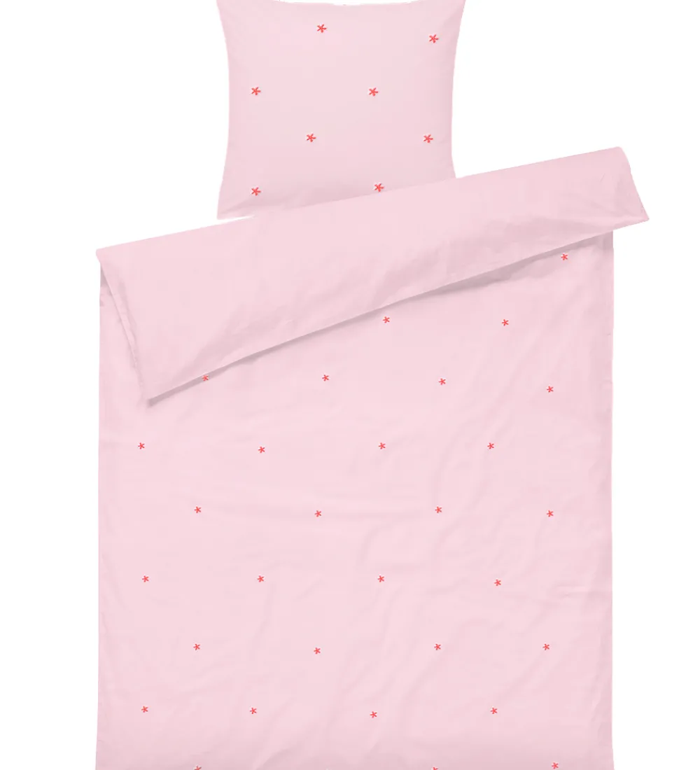 Juna Sengetøj>Sengetøj - Daisy - Junior - Pink/Rød