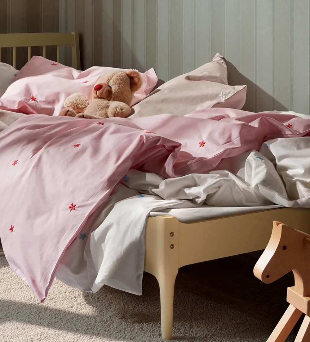 Juna Sengetøj>Sengetøj - Daisy - Junior - Pink/Rød