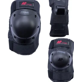 K2 Rulleskøjter|Rulleskøjter|Beskyttelsessæt - Prime - Sort