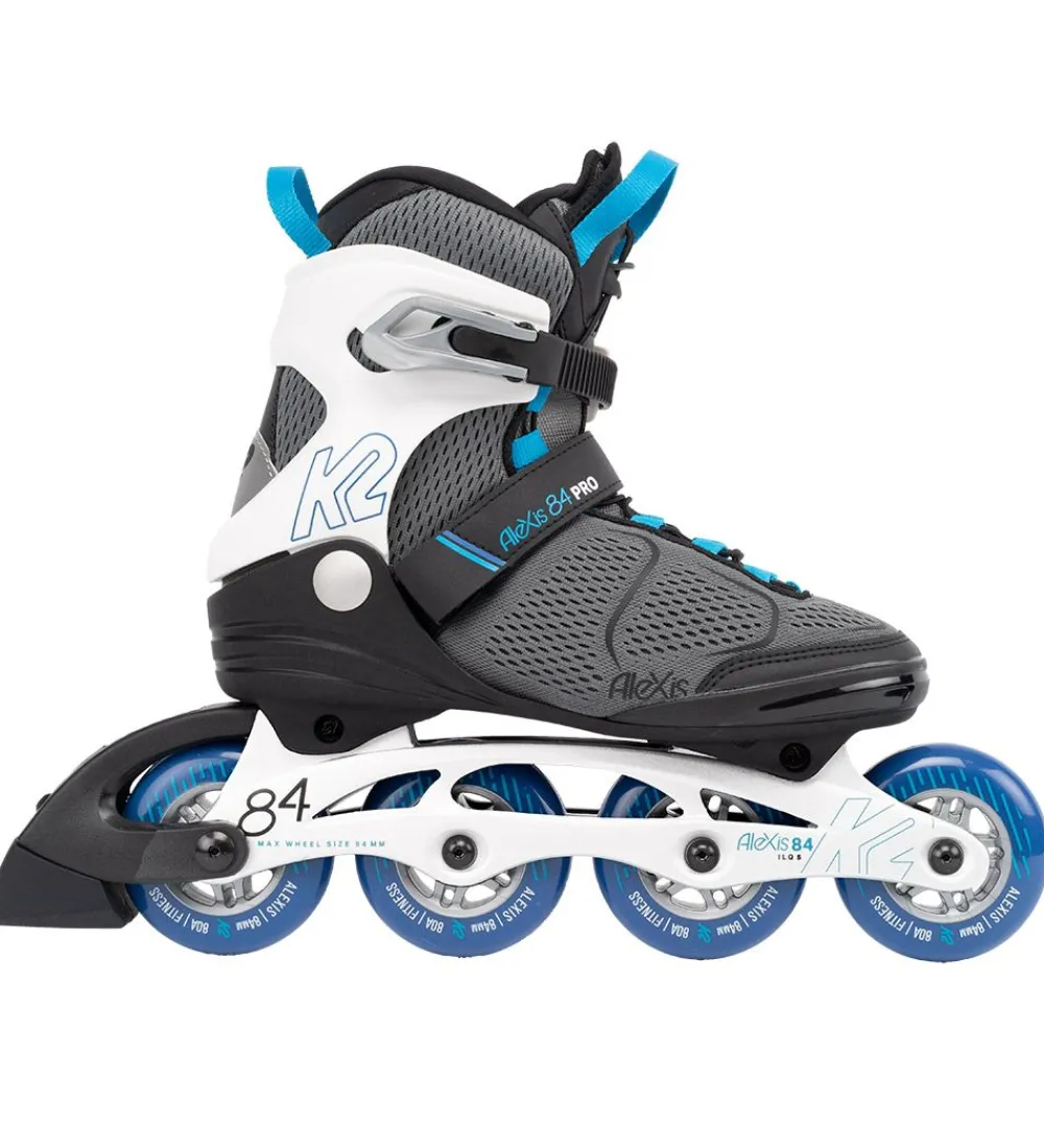K2 Rulleskøjter|Rulleskøjter>Rulleskøjter - Alexis 84 Pro - Grå/Blå - Inliner