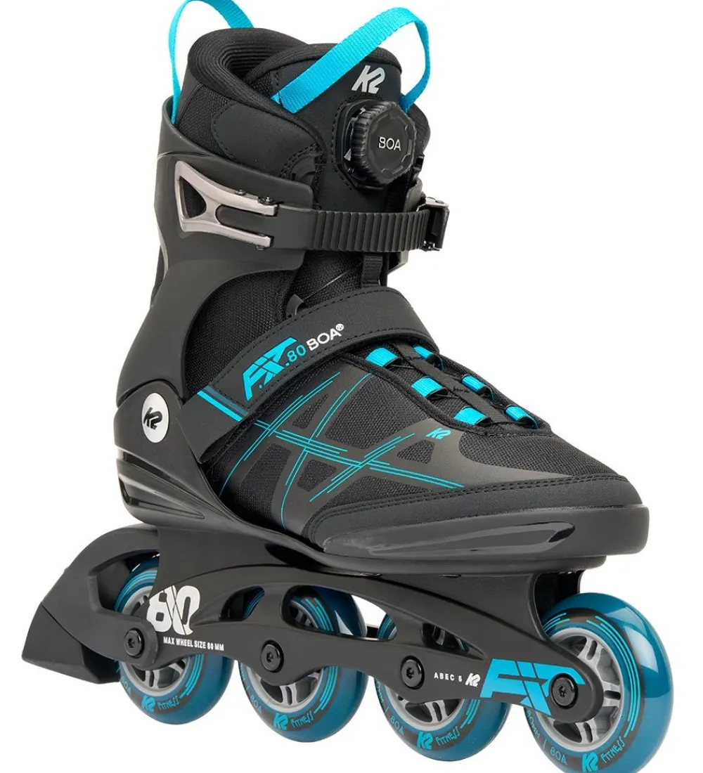K2 Rulleskøjter|Rulleskøjter>Rulleskøjter - F.I.T. 80 Boa - Blå/Sort - Inliner