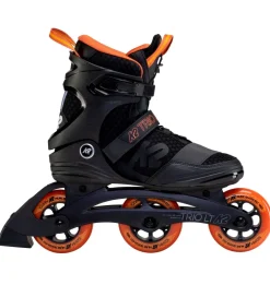 K2 Rulleskøjter|Rulleskøjter>Rulleskøjter - Trio LT 100 M - Sort/Orange - Inliner