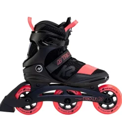 K2 Rulleskøjter|Rulleskøjter>Rulleskøjter - Trio LT 100 W - Sort/Koral - Inliner
