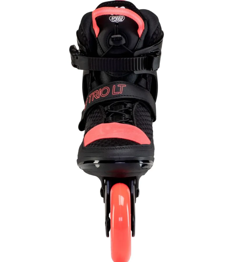 K2 Rulleskøjter|Rulleskøjter>Rulleskøjter - Trio LT 100 W - Sort/Koral - Inliner