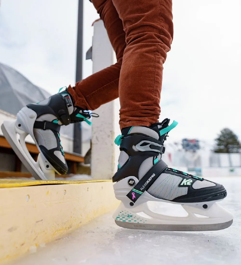 K2 Skøjter>Skøjter - Alexis Ice Pro - Grå/Turkis