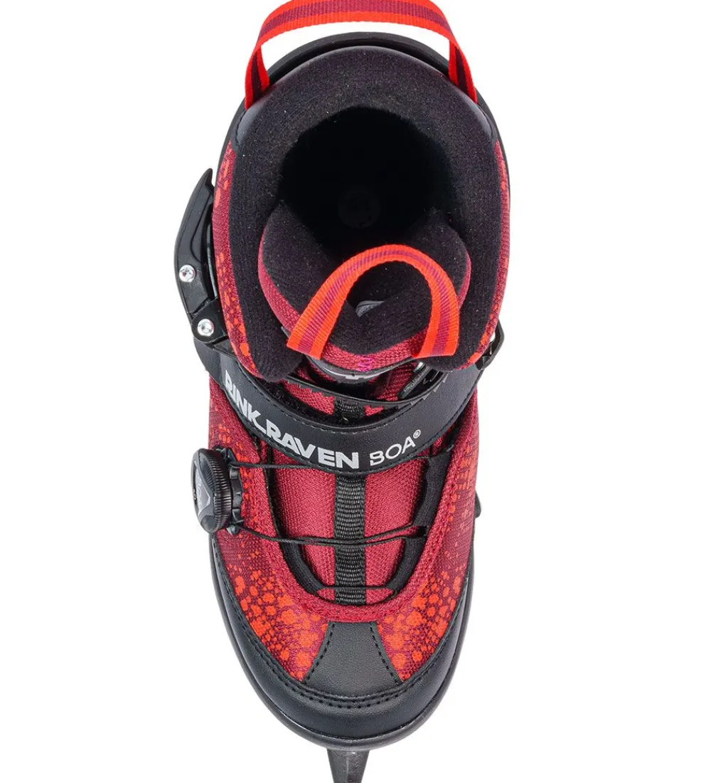 K2 Skøjter|Skøjter - Rink Raven Ice Boa - Sort/Rød