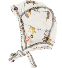 Børn Katvig Babyhjelme>Babyhjelm - Bambus - Hvid m. Cirkusprint