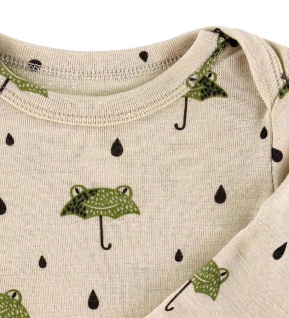 Børn Katvig Bodyer|Unisex-Tøj>Body l/æ - Uld - Grøn