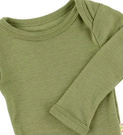 Børn Katvig Bodyer|Unisex-Tøj>Body l/æ - Uld - Lysegrøn