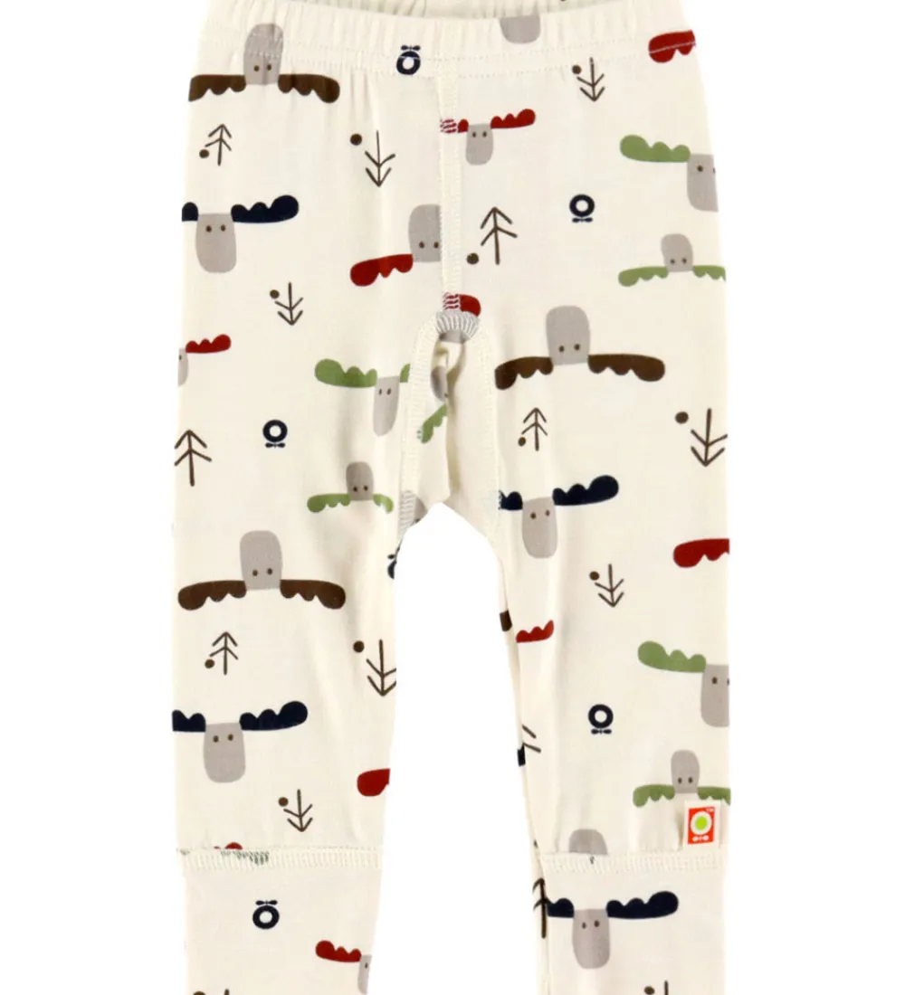 Børn Katvig Leggings|Unisex-Tøj|Leggings - Viskose/Bambus - Off White