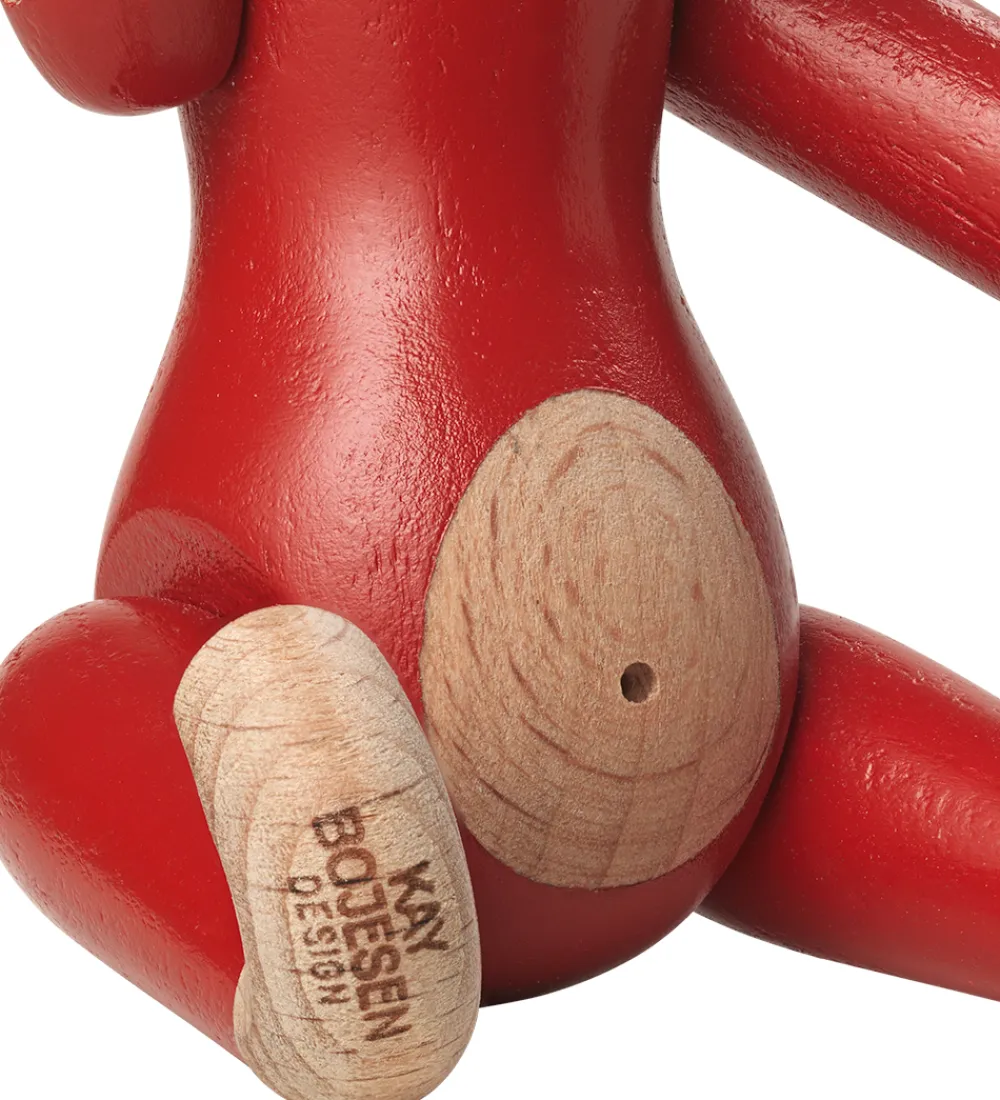 Kay Bojesen Pyntefigurer>Træfigur - Abe - 9,5 cm - Vintage - Mini - Rød