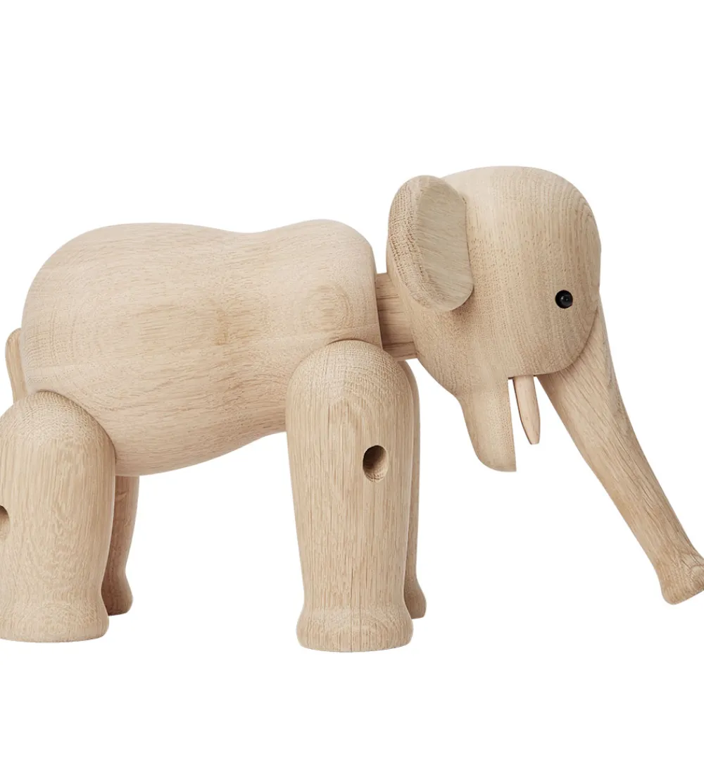 Kay Bojesen Pyntefigurer>Træfigur - Elefant - Stor - 22 cm - Eg