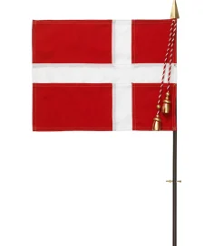 Kay Bojesen Pyntefigurer></noscript>Træfigur - Fanebærer - Mellem - Rød/Blå/Hvid