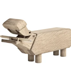 Kay Bojesen Pyntefigurer|træfigur - Flodhest - H9 cm - Eg