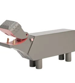 Kay Bojesen Pyntefigurer>Træfigur - Flodhest - 19 cm - Grå