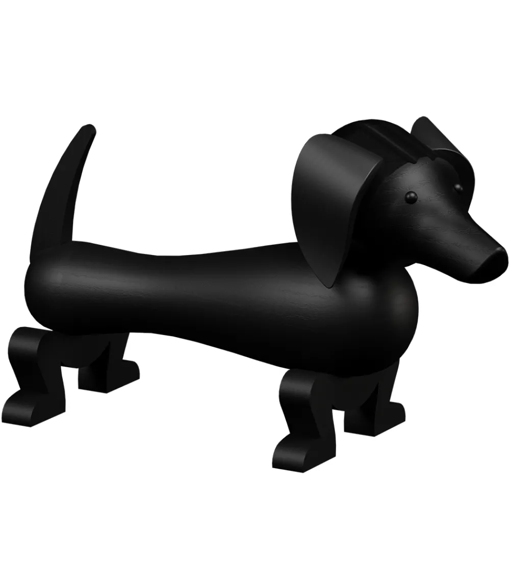 Kay Bojesen Pyntefigurer|Træfigur - Gravhund - Mellem - Mørk Bejdset Eg