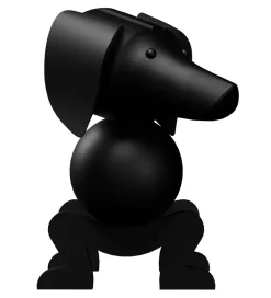 Kay Bojesen Pyntefigurer|Træfigur - Gravhund - Mellem - Mørk Bejdset Eg