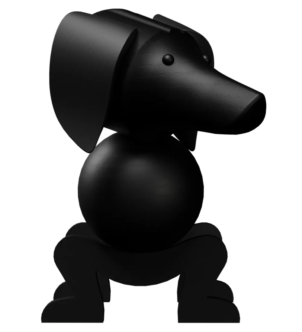 Kay Bojesen Pyntefigurer|Træfigur - Gravhund - Mellem - Mørk Bejdset Eg
