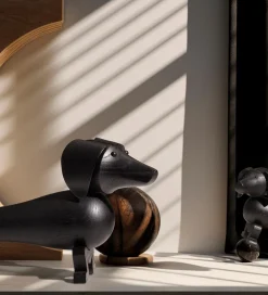 Kay Bojesen Pyntefigurer|Træfigur - Gravhund - Mellem - Mørk Bejdset Eg