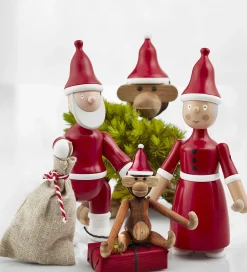 Kay Bojesen Pyntefigurer|Julepynt|Træfigur - Julemand - 20 cm - Rød/Hvid