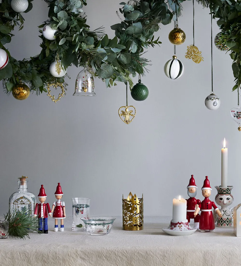 Kay Bojesen Pyntefigurer|Julepynt|Træfigur - Jule Lise - 17,5 cm - Rød/Blå/Hvid