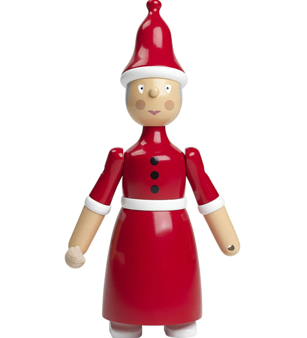 Kay Bojesen Pyntefigurer|Julepynt|Træfigur - Nissemor - 20 cm - Rød/Hvid