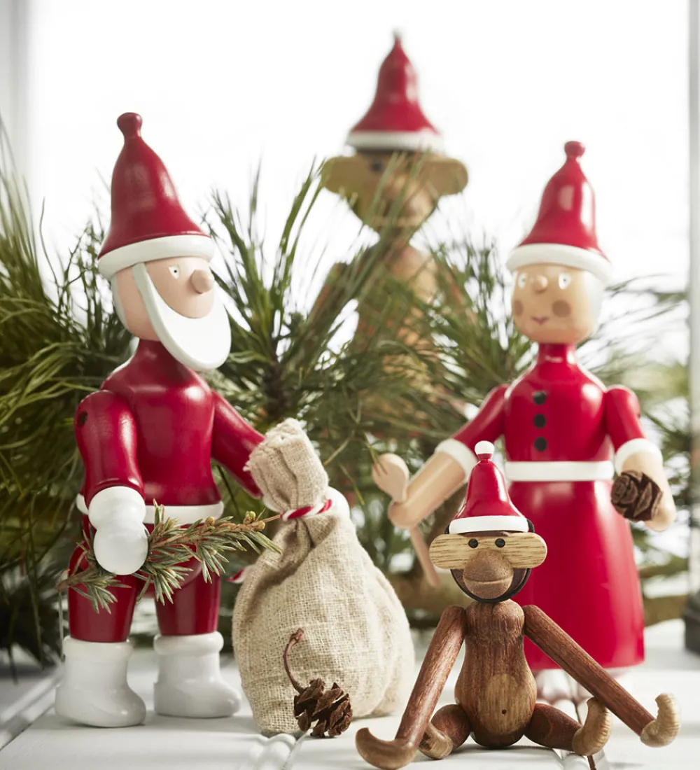 Kay Bojesen Pyntefigurer|Julepynt|Træfigur - Nissemor - 20 cm - Rød/Hvid