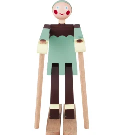 Kay Bojesen Pyntefigurer|Julepynt|Træfigur - Skiløber Boje - Dreng 16 cm - Grøn