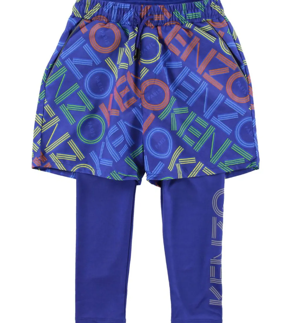 Kenzo Træningsbukser|Sportsshorts>Leggings/Shorts - Exclusive Edition - Vivid Blue m. Logo