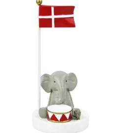 Kids by Friis Pyntefigurer>Bordflag - Elefant m. Tromme