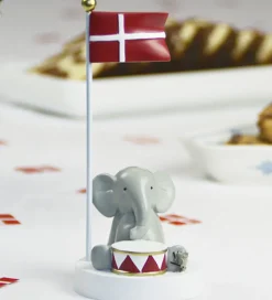 Kids by Friis Pyntefigurer>Bordflag - Elefant m. Tromme