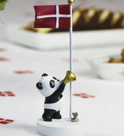 Kids by Friis Pyntefigurer>Bordflag - Panda m. Trompet