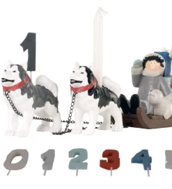 Kids by Friis Fødselsdagstoge|Fødselsdagstog - 45 cm - Hundeslæde