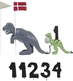 Kids by Friis Fødselsdagstoge|Fødselsdagstog - Dinosaur m. 11 Tal