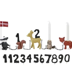 Kids by Friis Fødselsdagstoge>Fødselsdagstog - Skovdyr m. 11 Tal