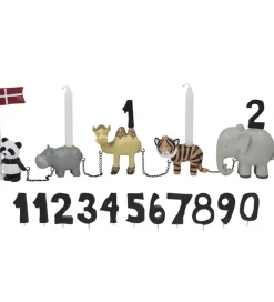 Kids by Friis Fødselsdagstoge|Fødselsdagstog - Zoo-dyr m. 11 Tal