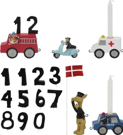 Kids by Friis Fødselsdagstoge|Fødselsdagstog - Biler m. 11 tal