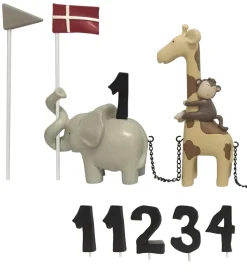 Kids by Friis Fødselsdagstoge|Fødselsdagstog - 45 cm - Safaridyr