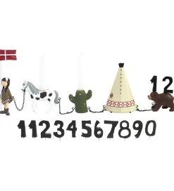 Kids by Friis Fødselsdagstoge>Fødselsdagstog - Indianerpige m. 11 Tal