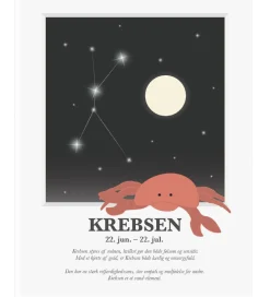 Kids by Friis Plakater Og Billeder|Plakat - Stjernetegn - Krebsen