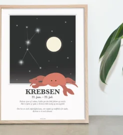 Kids by Friis Plakater Og Billeder|Plakat - Stjernetegn - Krebsen