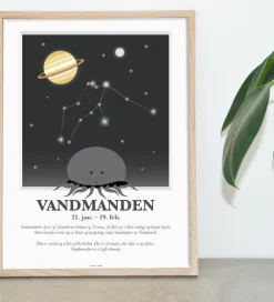 Kids by Friis Plakater Og Billeder|Plakat - Stjernetegn - Vandmanden