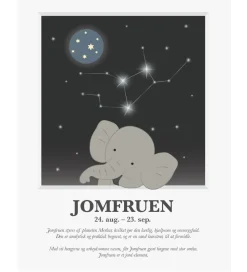 Kids by Friis Plakater Og Billeder>Plakat - Stjernetegn - Jomfruen