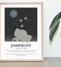 Kids by Friis Plakater Og Billeder>Plakat - Stjernetegn - Jomfruen