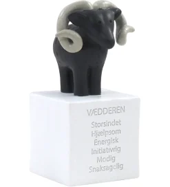 Kids by Friis Sparegrise|Sparebøsse - 6x6x13 cm - Vædderen